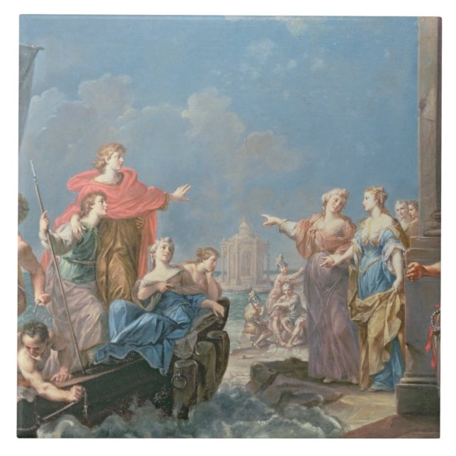 Carreau Le départ d'Aeneas (Devant)