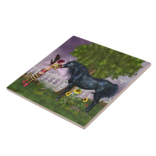Carreau Le dernier carrelage noir Unicorn