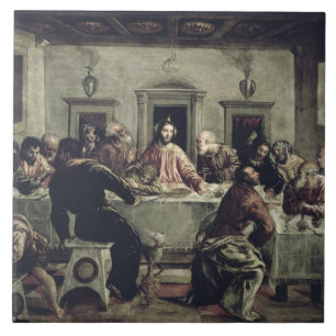 Carreau Le dernier dîner (huile sur la toile) 2