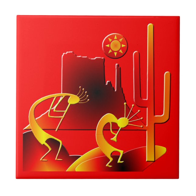 Carreau Le désert Kokopelli (Devant)