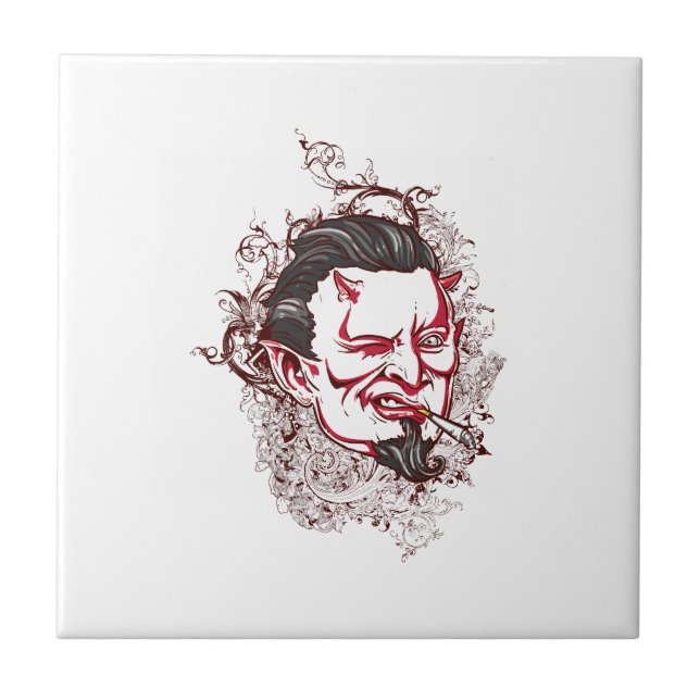 Carreau Le diable du tabac (Devant)