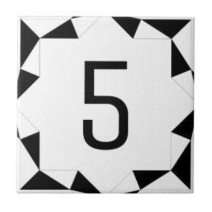 Carreau Le diamant facette noir et blanc