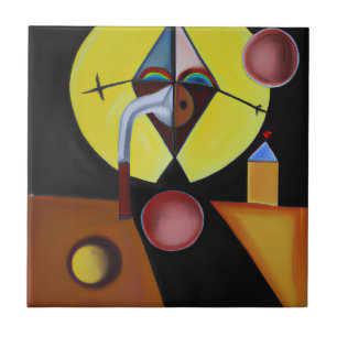 Carreau Le docteur de la peste - Peinture à l'huile