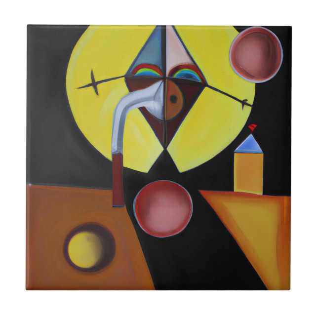 Carreau Le docteur de la peste - Peinture à l'huile (Devant)