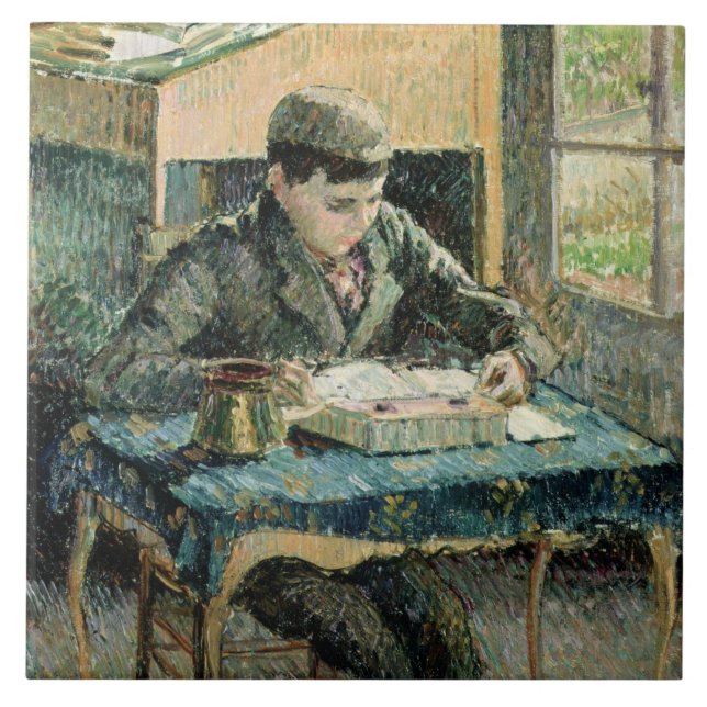 Carreau Le fils de l'artiste, 1893 (huile sur la toile) (Devant)