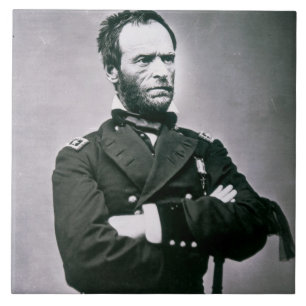 Carreau Le Général William T. Sherman (1820-91) (photo de