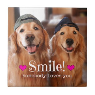 Carreau Le golden retriever quelqu'un vous aime