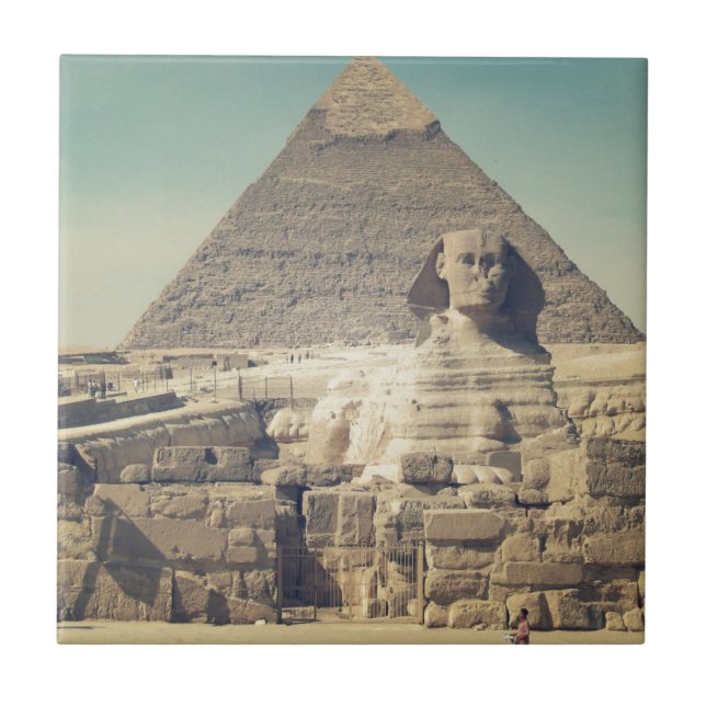 Carreau Le grand sphinx de Gizeh (Devant)