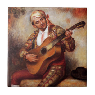 Carreau Le guitariste espagnol (par Pierre-August Renoir)