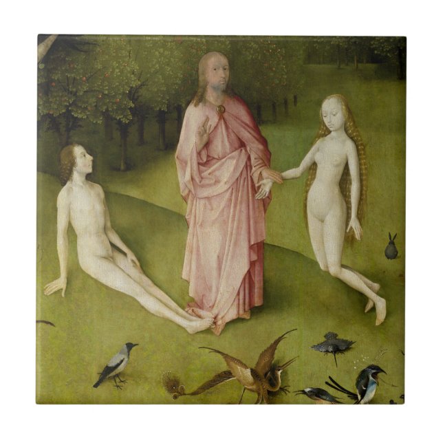 Carreau Le jardin des plaisirs terrestres, 15ème siècle (Devant)