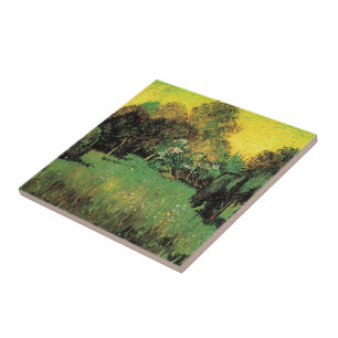 Carreau Le jardin des poètes par Vincent van Gogh.