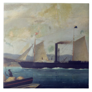 Carreau Le "Mallorcan", bateau sur lequel George Sand et