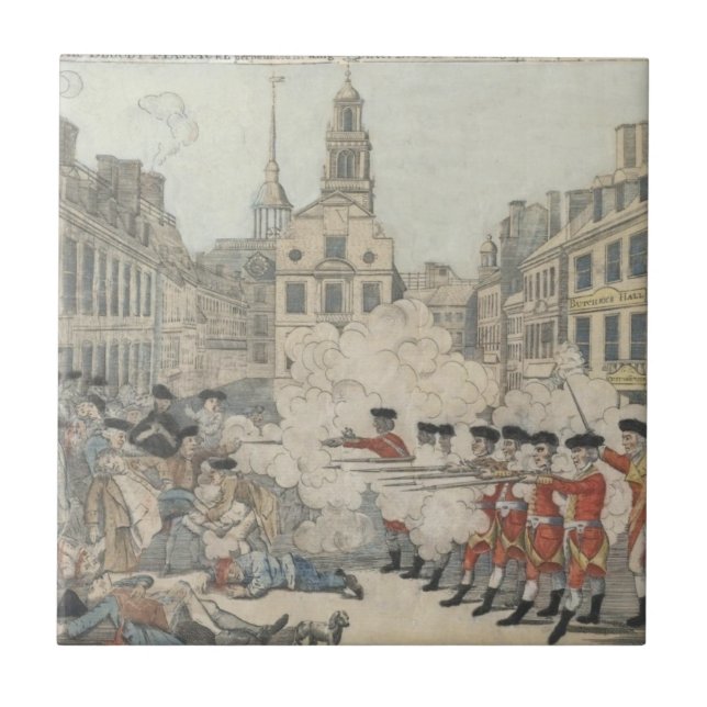 Carreau Le massacre sanglant - Paul Revere (1770) (Devant)