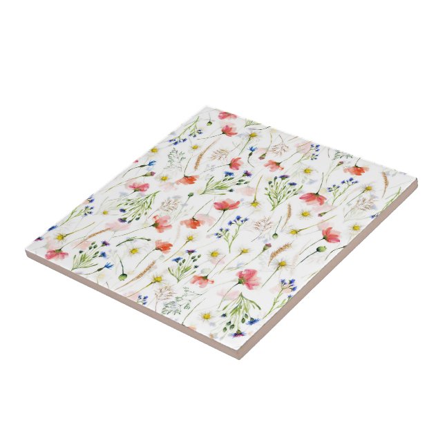 Carreau Le Meadow Fleur sauvage scandinave (Côté)
