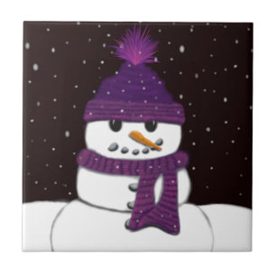 Carreau Le mignon bonhomme de neige sans arme