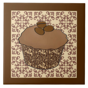 Carreau Le moka/café a givré le petit gâteau, arrière -