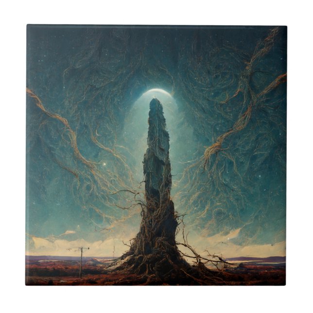 Carreau Le Monolithe 2 Imaginaire Sci-Fi Art (Devant)