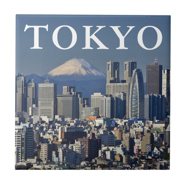 Carreau Le Mont Fuji | Shinjuku District Skyline Tokyo Jap (Devant)