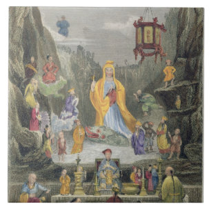 Carreau Le morceau d'autel dans "YUN le temple de Stzoo
