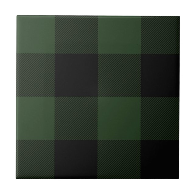 Carreau Le Motif de tarte vert de Buffalo (Devant)