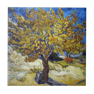 Carreau Le Mulberry Tree, Vincent van Gogh. Vintage