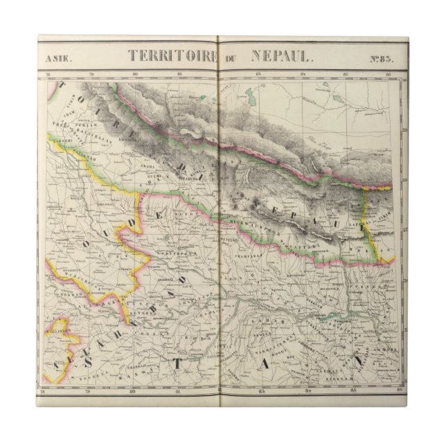Carreau Le Népal, Asie 83 (Devant)