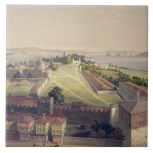 Carreau Le panorama de Constantinople, plaquent 22 du 'Sof