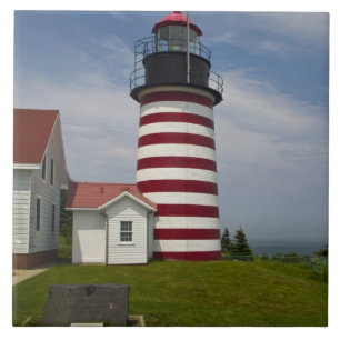 Carreau Le parc d'État du phare de West Quoddy Head est le