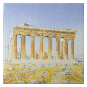 Carreau Le parthenon, c.1834 (la semaine au-dessus du
