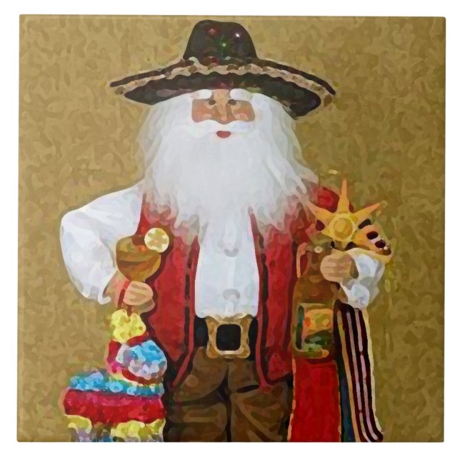 Carreau Le père noël texan du sud-ouest mexicain (Devant)
