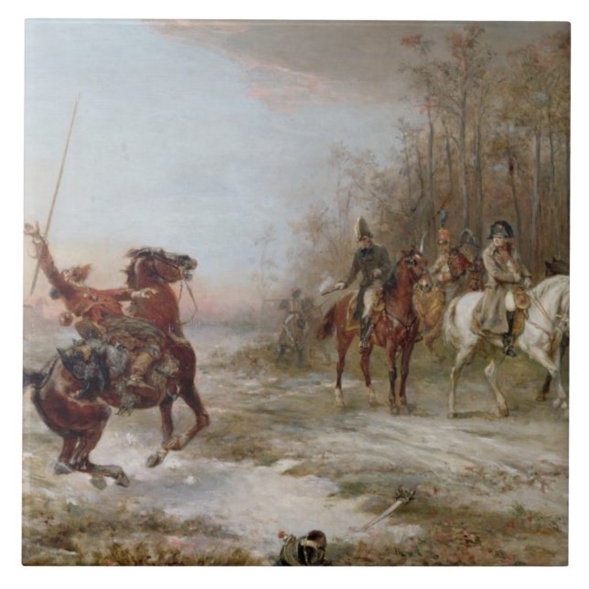 Carreau Le péril du napoléon au Brienne-le-Château, c.1891 (Devant)