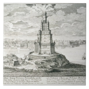 Carreau Le Pharos de l'Alexandrie, plaquent 9 de 'Entwurf