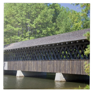 Carreau Le pont couvert de Stone Mountain à Stone