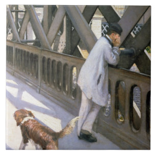 Carreau Le Pont de L'Europe : détail d'un homme et d'un a