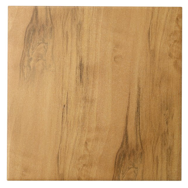 Carreau Le regard de la texture en bois de grain d'érable (Devant)