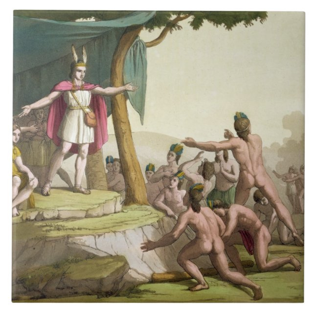 Carreau Le Roi Manco Capac et maman de la Reine Coya (Devant)