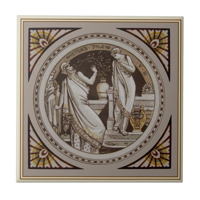Carreau Le roman d'hiver de Shakespeare Repro Minton (Devant)