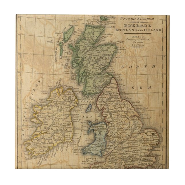 Carreau Le Royaume-Uni de l'Angleterre, de l'Ecosse et de (Devant)
