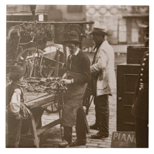 Carreau Le serrurier de rue, de la 'vie dans la rue dans