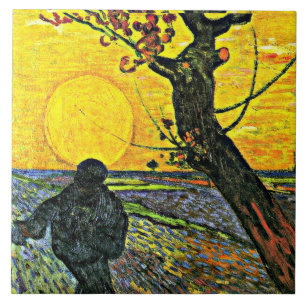 Carreau Le Sower, tableau d'art de Vincent van Gogh