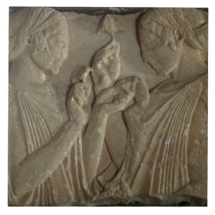 Carreau Le Stele de Pharsalos dépeignant la glorification