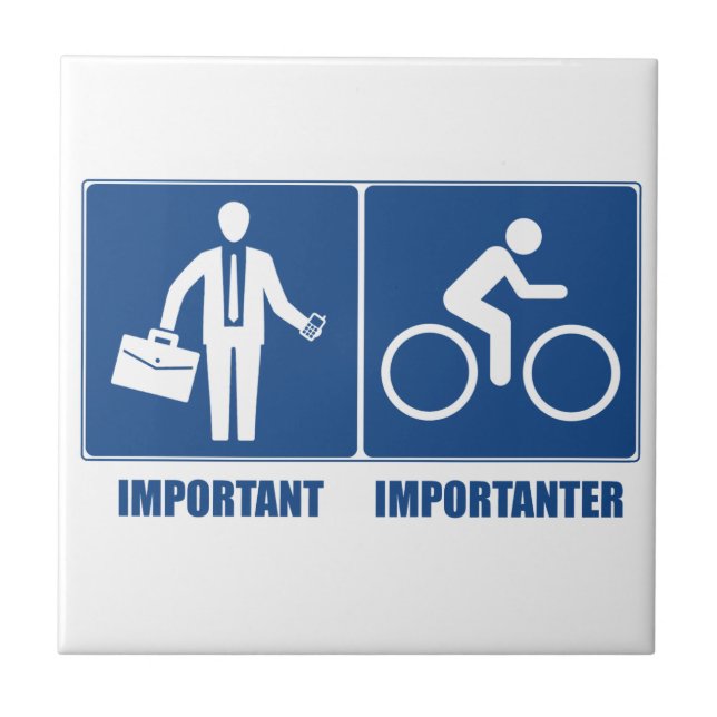 Carreau Le Travail Est Important, Le Cyclisme Est Importan (Devant)