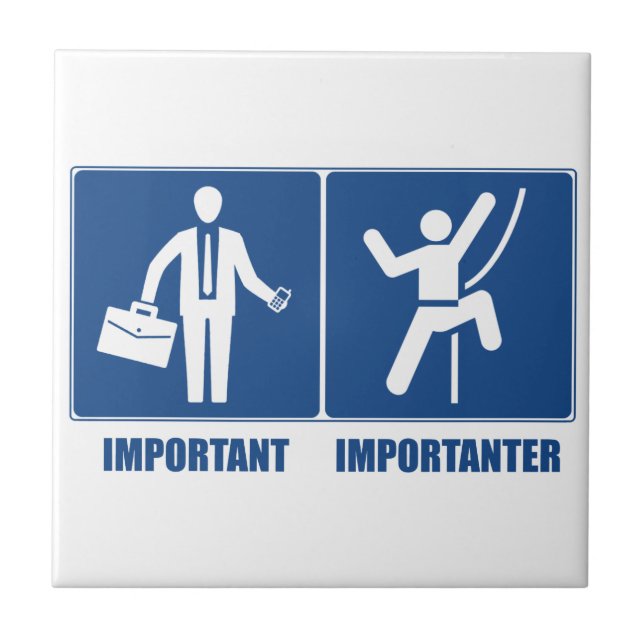 Carreau Le Travail Est Important, L'Escalade Est Important (Devant)