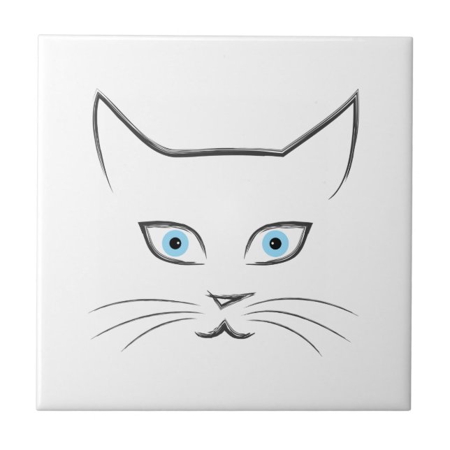 Carreau Le visage de Chat (Devant)