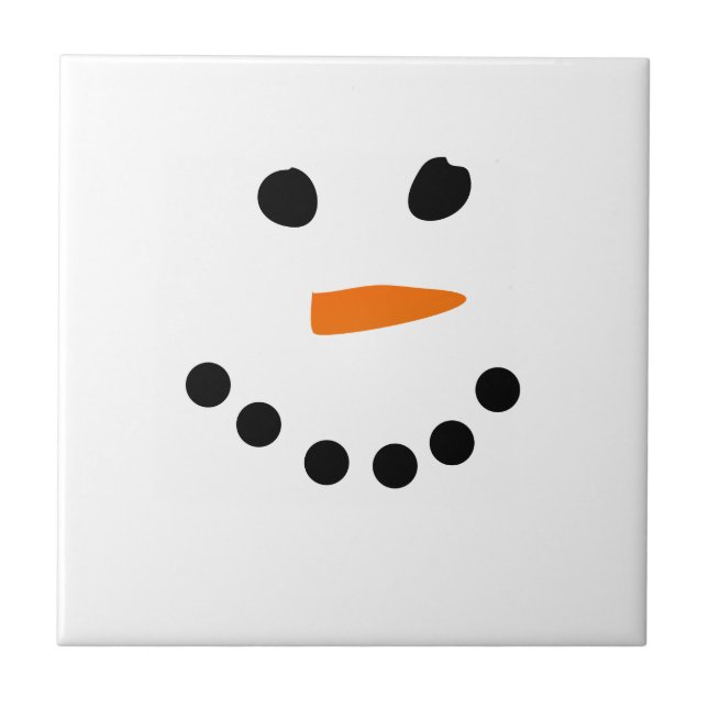 Carreau Le visage de Snowman (Devant)