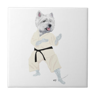 Carreau Le West Highland Terrier KARATE !