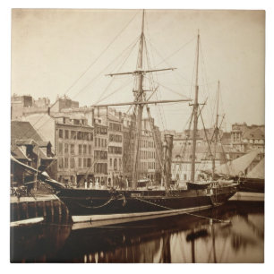 Carreau Le yacht impérial "La Reine Hortense" chez le