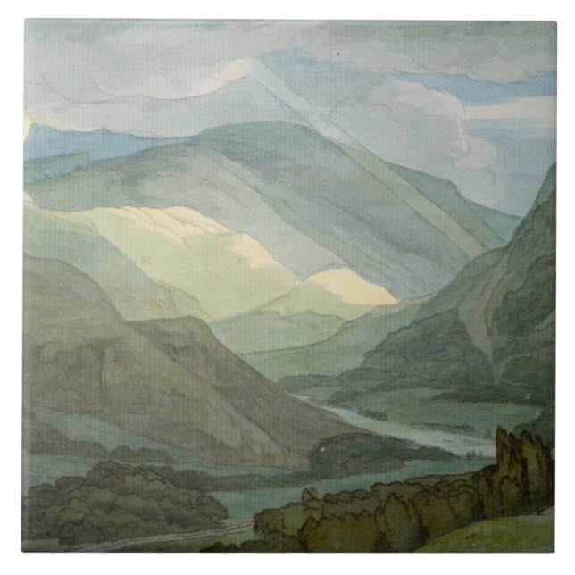 Carreau L'eau de Rydal, 1786 (la semaine) (Devant)