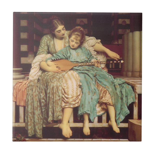 Carreau Leçon de musique par Lord Frederic Leighton (Devant)
