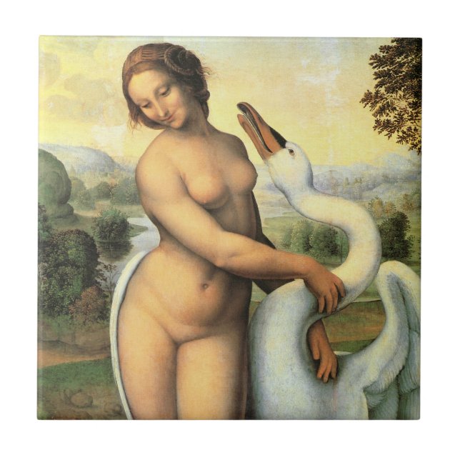 Carreau Léda de Léonard de Vinci et le Cygne (Devant)